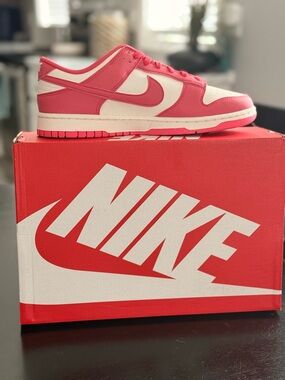 Nike Dunk Low Next Nature Athletic Shoe in the Color Aster Pink